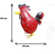 Deko Henne aus Metal Höhe  43 cm. Länge 43 cm