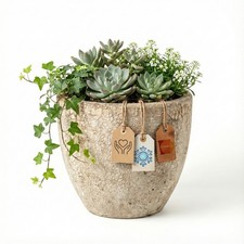 Keramik Blumentopf Eggpot Lava