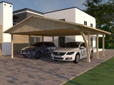 Carport Satteldach 600x600cm