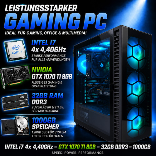 Gaming intel i7 - -, 4x
