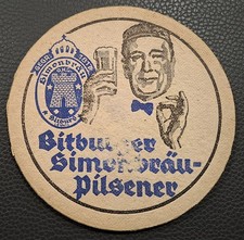 Alter Bierdeckel --- Bitburger Simonbräu