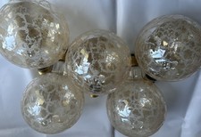 5 Spezialleuchtmittel, Glühlampe 230 V 40 W Globe Kristalleffekt, Krokoeismuster