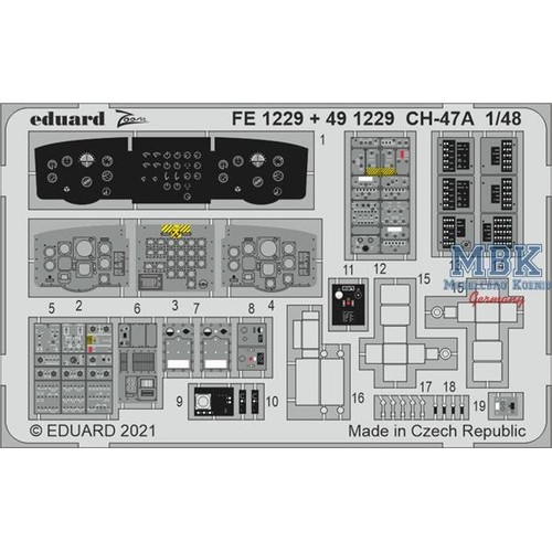 Eduard edfe1229 boeing 47a - edfe1229, ch-47a