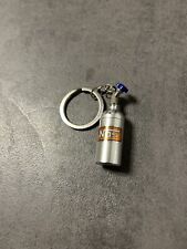 Schlüsselanhänger NOS Nitroflasche Tuning Anhänger Silber 
