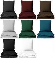 Satin Baumwolle Bettwäsche Damast Hotelqualität Reißverschluss Kissenbezug 80x80