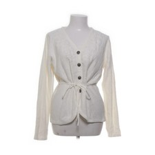 Wickeljacke, Größe: M, Weiß, Feinstrick, Damen #kIW