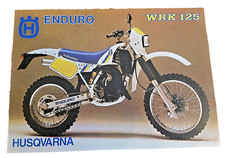 Motocross-Poster-Karte "HUSQVARNA-ENDURO WRK 125"210 mm x 150 mm