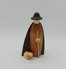 Björn Köhler- Schäfer mit Schaf im Mantel groß farbig 371 - NEU & OVP