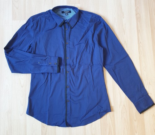 Herren hemd elegant blau - herren,