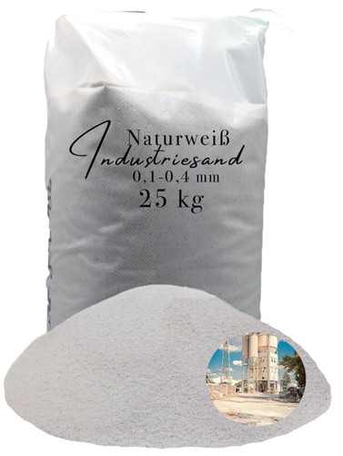 25kg weißer industriesand - weißer,