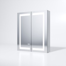 Edelstahl spiegelschrank - edelstahl,