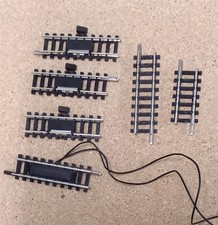 Spur n: Minitrix, Konvolut Kontaktgleise, 4 Stück, 1 x 14980, 3 x 14979, Rückbau