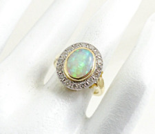 18kt Gold Opal & Diamant Ring