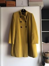 Madeleine Damen Mantel Gr 40 Wolle Kaschmir Mix Senf Gelb Extra Leicht