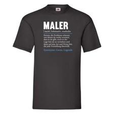 Maler | Beruf | Humor | Malerei | Definition v2 T-Shirt Schwarz