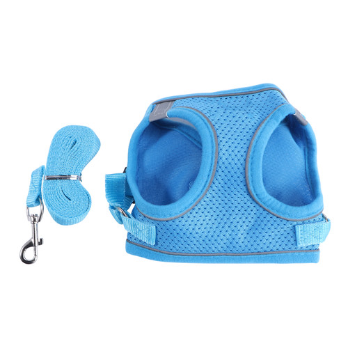 Reusable dog harness - set, blue