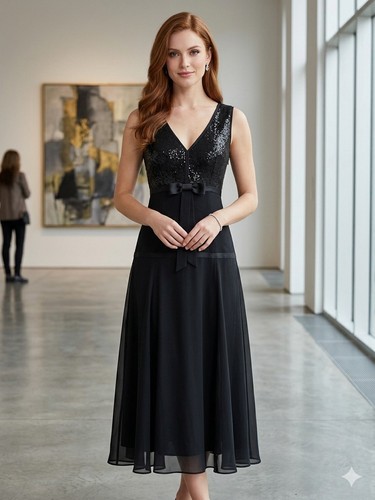 Nicowa damen midi kleid - midi,