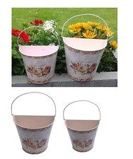 2 er Set Blumentopf Hängetopf