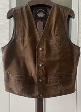 Herren Leder Weste Echte Leder Gr.L= 50 Von Authentic Wear in Sehr guten Zustand