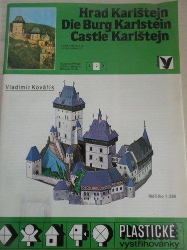 Modellbogen burg karlstein m - modellbogen, karlstein,