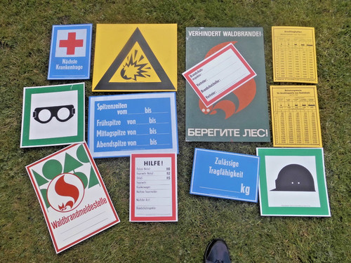 Konvolut ddr dewag - dewag, schild