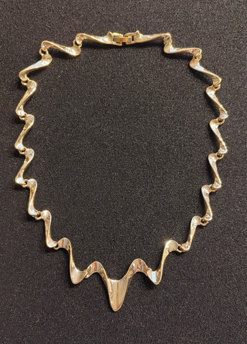 Collier golden zick zack - golden,