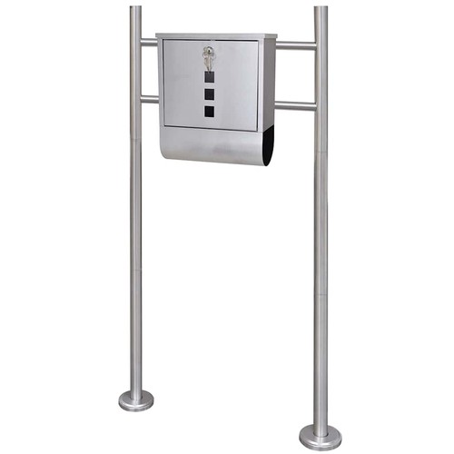 Edelstahl standbriefkasten - edelstahl,