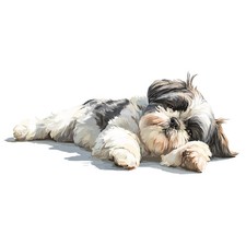 4x Sticker Shih Tzu