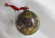 3 Eisch Glas-Dekokugeln Vintage