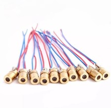 10x 650nm 6mm 3V Laserdiode Modul Rot Kupfer Kopf DE