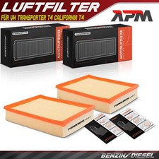 2x Luftfilter Filtereinsatz Filter für VW Transporter T4 Bus California T4 95-03