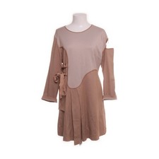 Unique, Kleid, Größe: L, Beige, Einfarbig, Damen -aMp