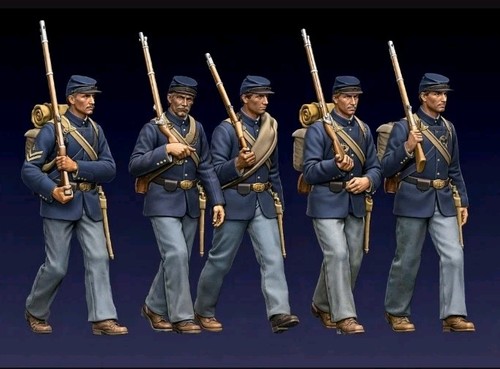 Acw union marching - marching, soldiers
