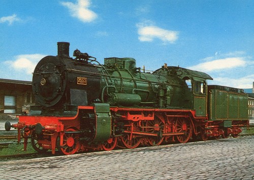 Personenzug dampflok p8 - ak,