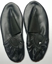 Ballettschuhe Gymnastikschuhe Schläppchen Leder Tanz Turnschläppchen black Gr 26