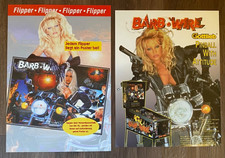 Gottlieb Barb Wire Flyer deutsch + Flyer US / Flipper Pinball
