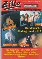 ZILLO MusikMagazin Nr. 10 Oktober 1992 - Catastrophe Ballet, Slime, Ministry