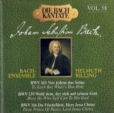 Johann Sebastian Bach Kantaten Rilling Vol.58 (Hänssler Classic, CD)