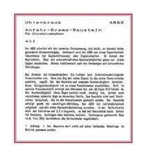 Uhlenbrock - Anschlußanleitung für Anfahr-Brems-Baustein ABBS 411 - Original