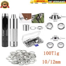 Ösenpresse Ösen Messing Kupfer Werkzeug Lochwerkzeug Ösenstanze Auswahl 100PCS