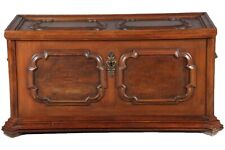 Antike Barock Truhe Nussbaum