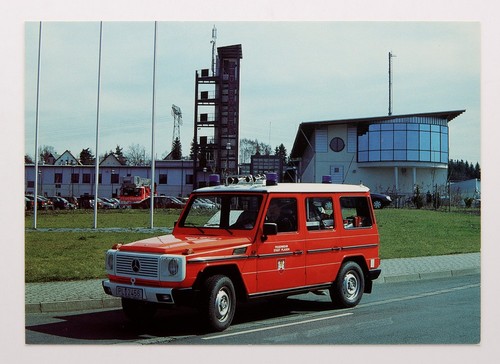 Feuerwehr postkarte - postkarte, –