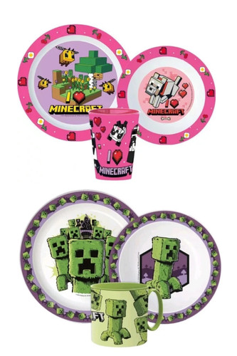 Minecraft kinder geschirrset - minecraft,