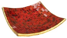 Eckige Mosaikschale