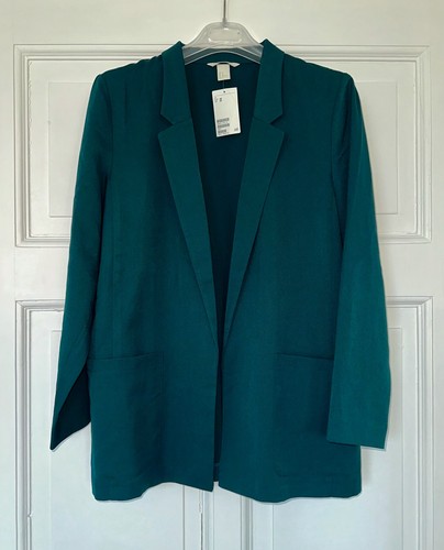 Damen blazer petrol grün - h&m,