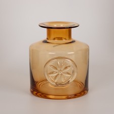 Vase Vintage Amber Glas Vase