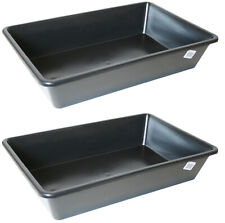 2x Ölauffangwanne 20L Ölauffangbehälter Kunststoffwanne Ölwanne Öl Auffangwanne 