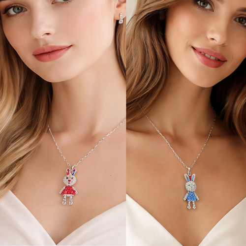 Modische damen zirkonia hasen - damen,