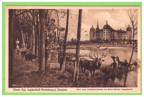 Moritzburg jagdschloss - ak,