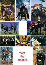 BEATLES Completes 10 a & b Card Set - Met the Beatles - Trading Cards Neu